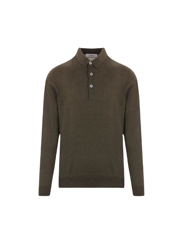 Wool Polo Sweater-LARDINI-JOHN JULIA