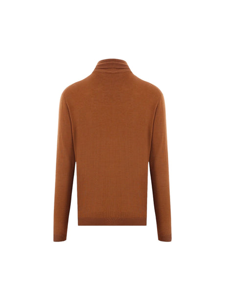 LARDINI-Wool, Silk and Cashmere Turtleneck-JOHN JULIA