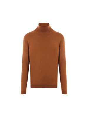 LARDINI-Wool, Silk and Cashmere Turtleneck-JOHN JULIA