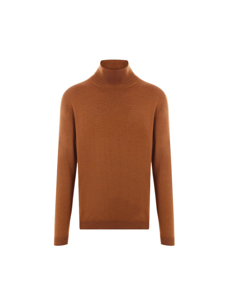 LARDINI-Wool, Silk and Cashmere Turtleneck-JOHN JULIA