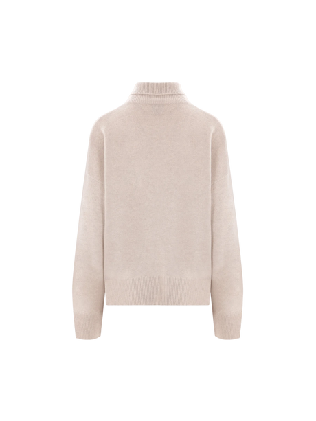 Suede Cashmere Turtleneck-LE KASHA-JOHN JULIA