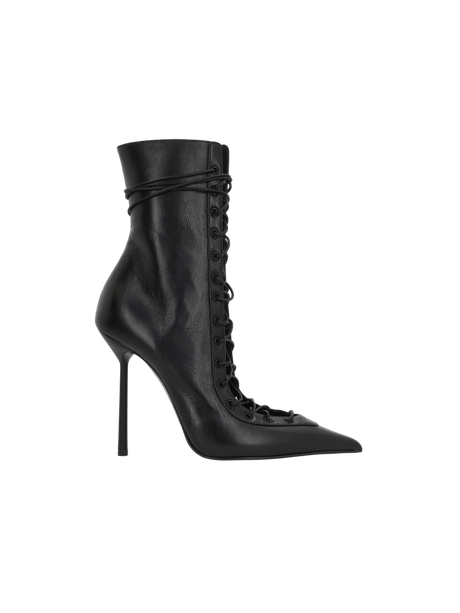 Colette Smooth Leather Ankle Boots-LE SILLA-JOHN JULIA