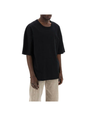 Boxy Cotton and Linen T-Shirt.