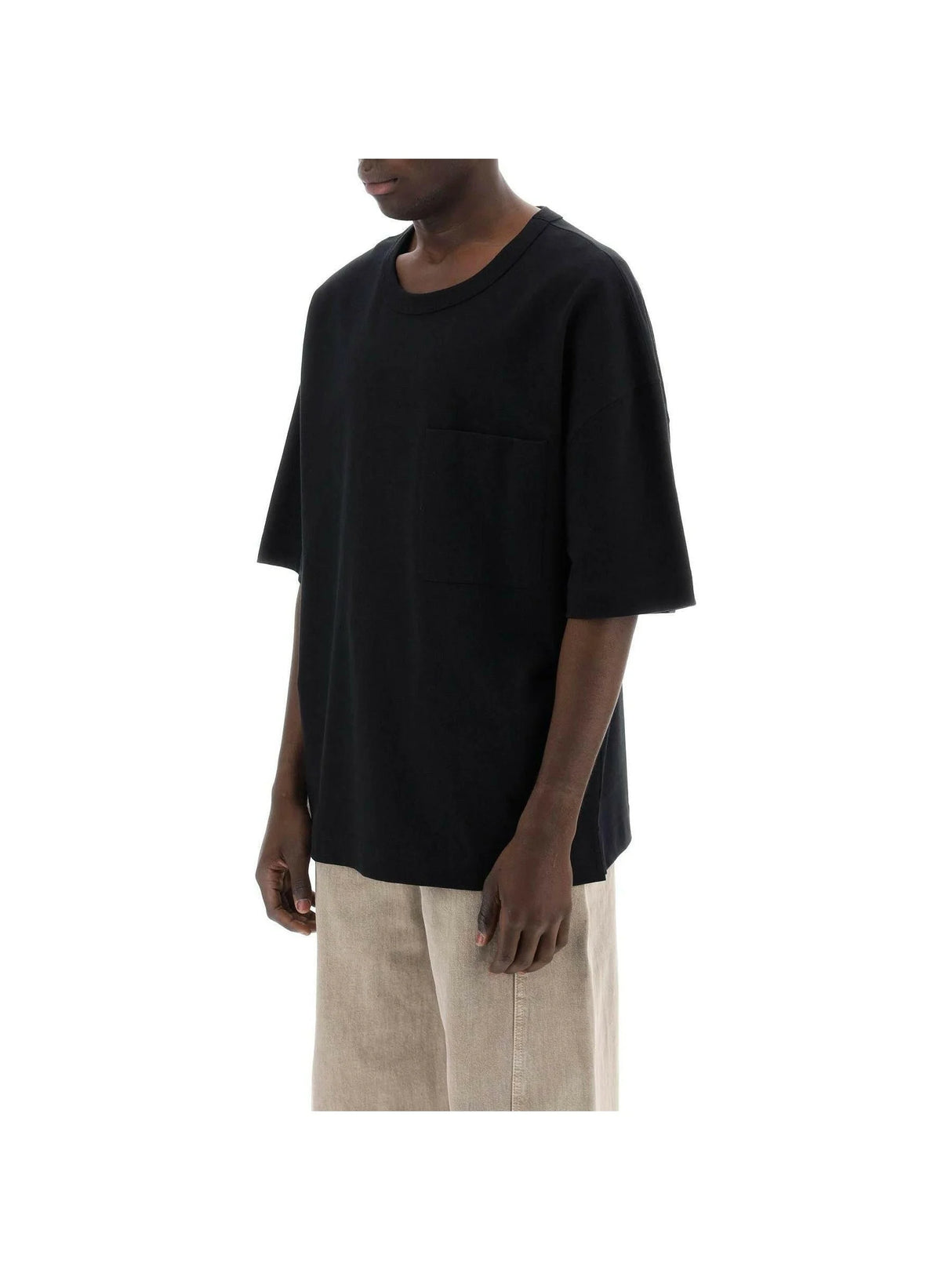 Boxy Cotton and Linen T-Shirt.