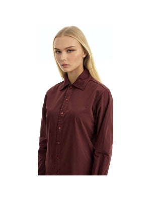 LEMAIRE-Cotton Satin Snap Shirt -JOHN JULIA.