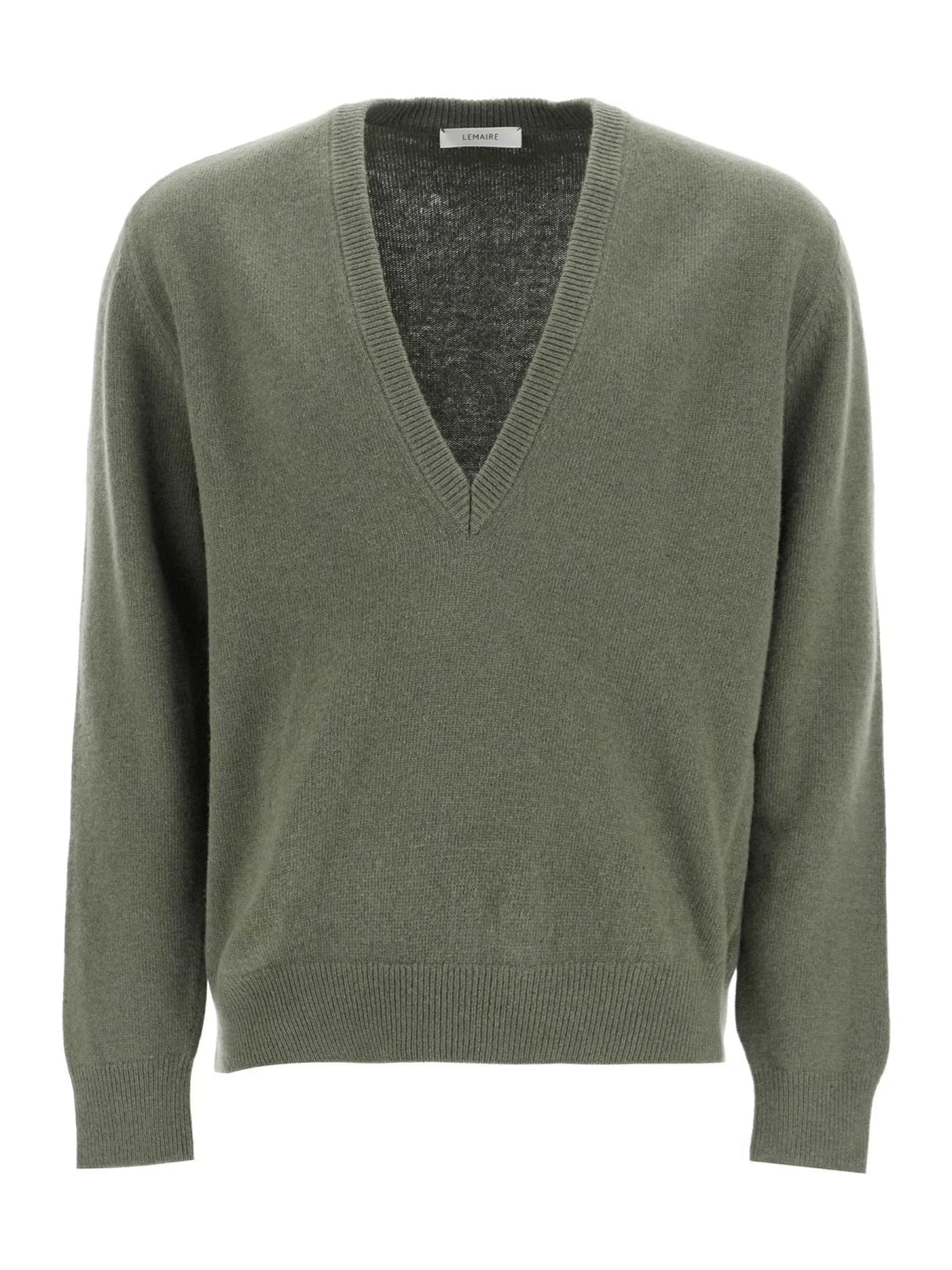 Deep V-neck Pullover Sweater