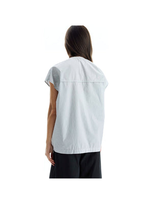 LEMAIRE-Garment-Dyed Cap Sleeve Top -JOHN JULIA.