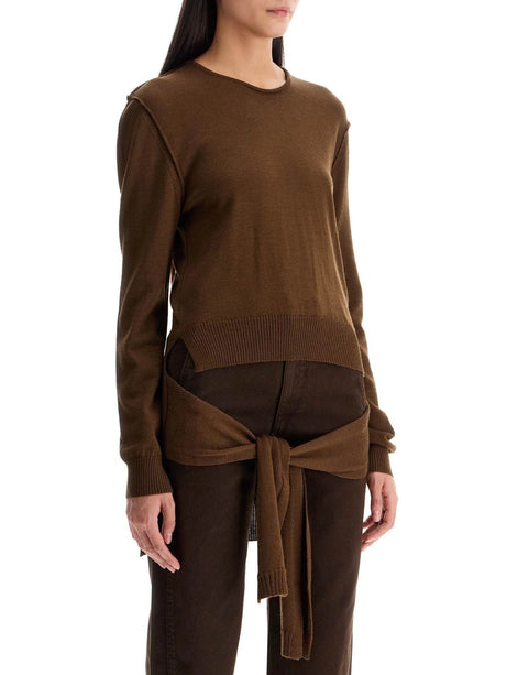 Knotted Back Wool Sweater-LEMAIRE-JOHN JULIA