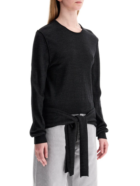 Knotted Back Wool Sweater-LEMAIRE-JOHN JULIA