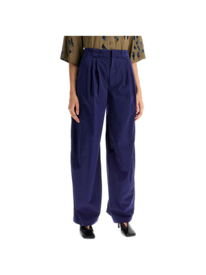 Wide Leg Linen Pants-LEMAIRE-JOHN JULIA