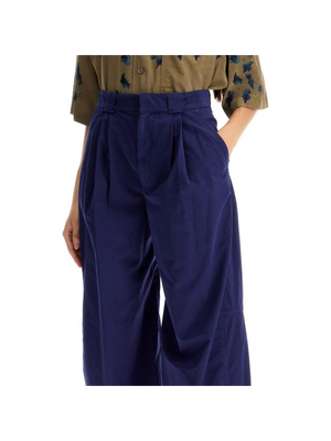 Wide Leg Linen Pants-LEMAIRE-JOHN JULIA