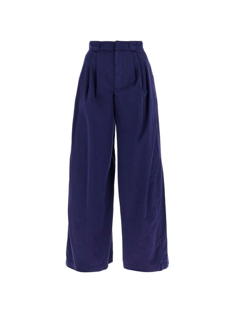 Wide Leg Linen Pants-LEMAIRE-JOHN JULIA