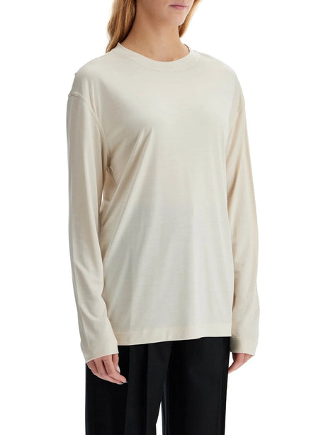 Long-sleeved Silk T-shirt For