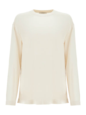 Long-sleeved Silk T-shirt For