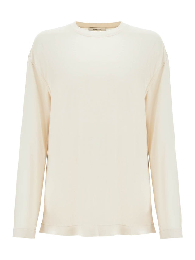 Long-sleeved Silk T-shirt For