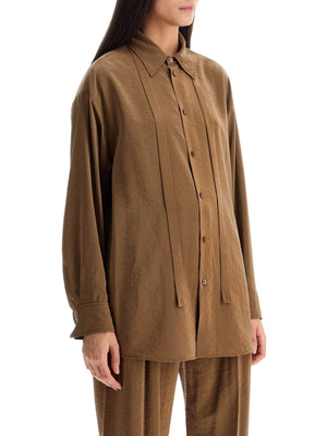 Oversized Dry Silk Shirt-LEMAIRE-JOHN JULIA