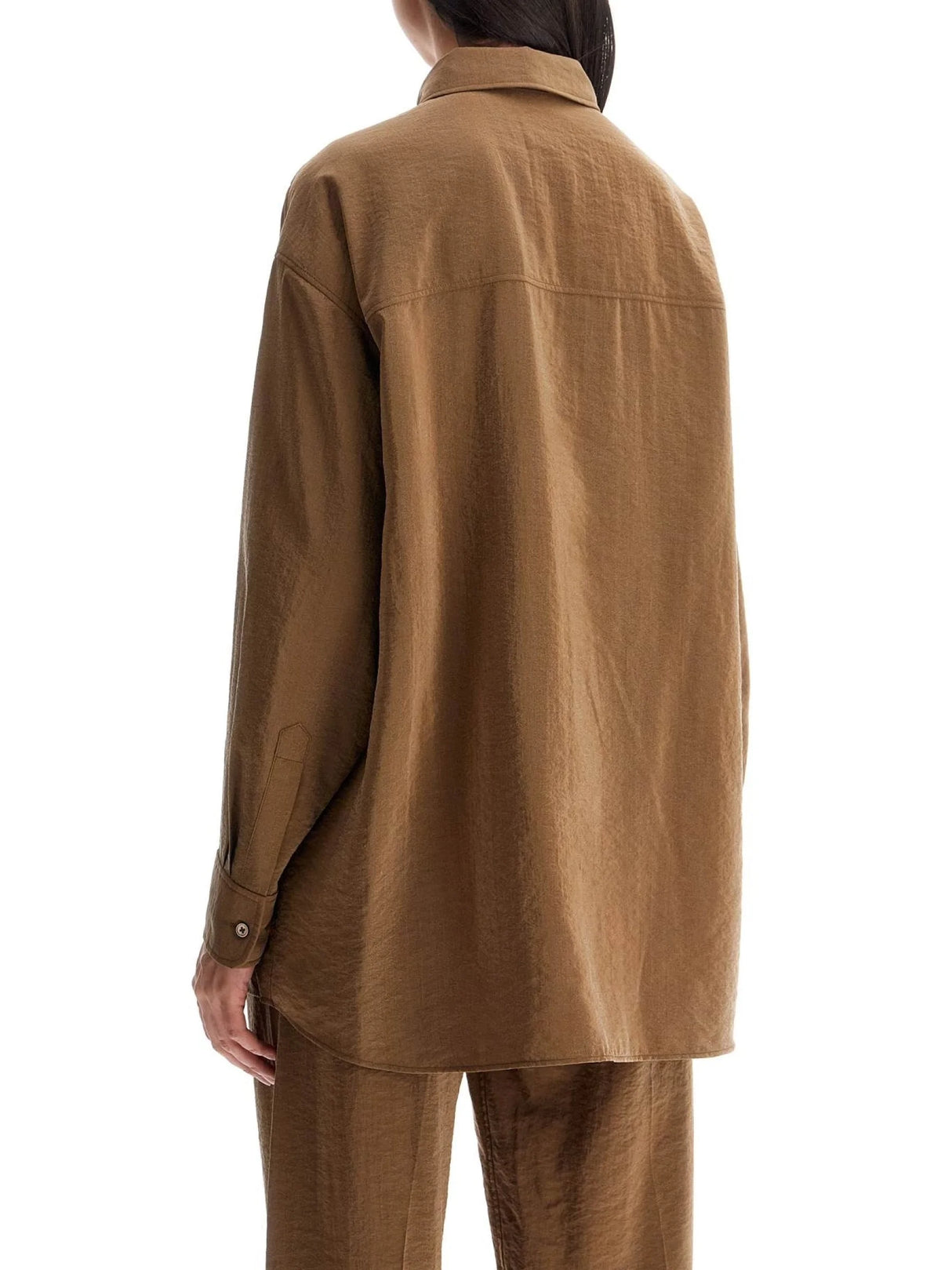 Oversized Dry Silk Shirt-LEMAIRE-JOHN JULIA