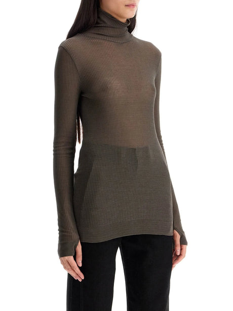 Seamless Ribbed Turtleneck Sweater-LEMAIRE-JOHN JULIA