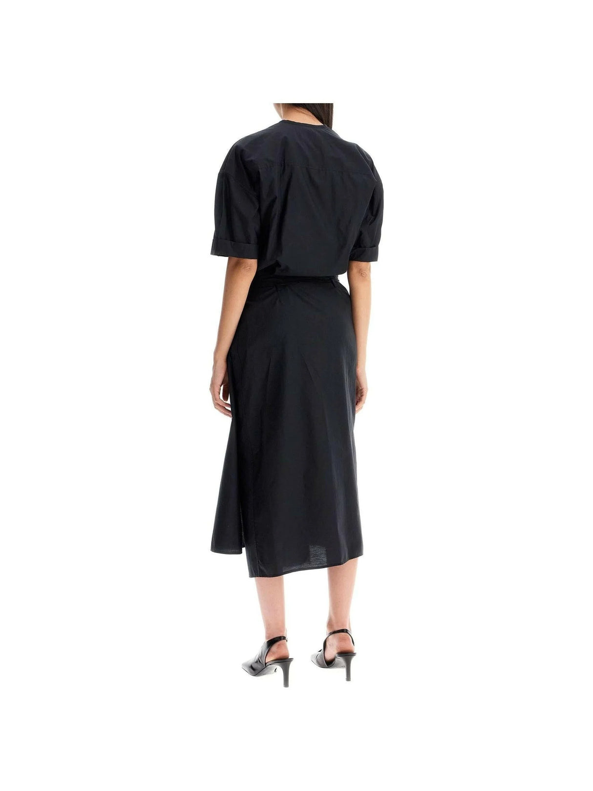 LEMAIRE-Short Sleeve Wrap Dress-JOHN JULIA