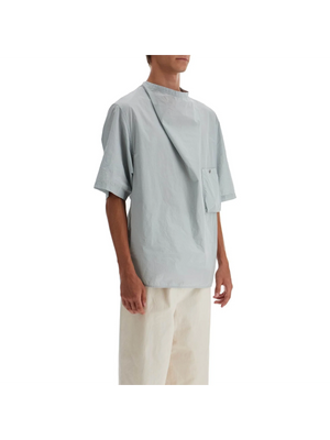 Short Sleeved Draped Shirt-LEMAIRE-JOHN JULIA