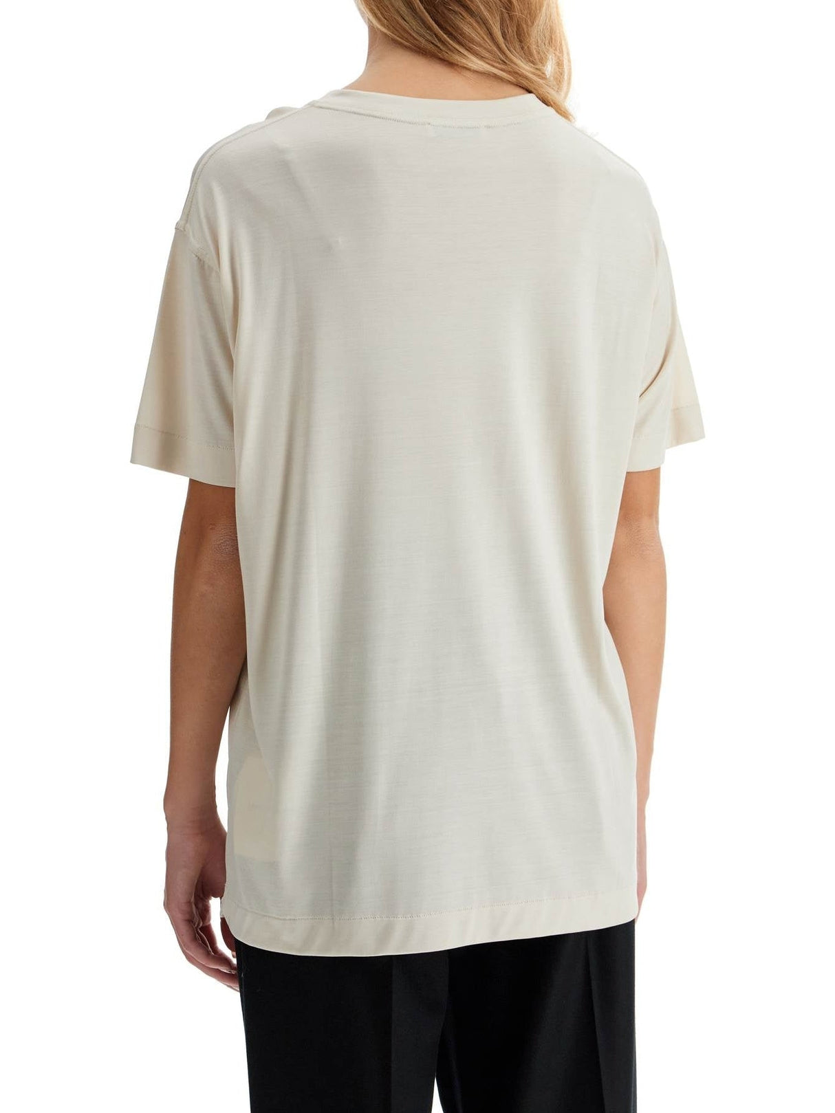 Silk Crewneck T-shirt