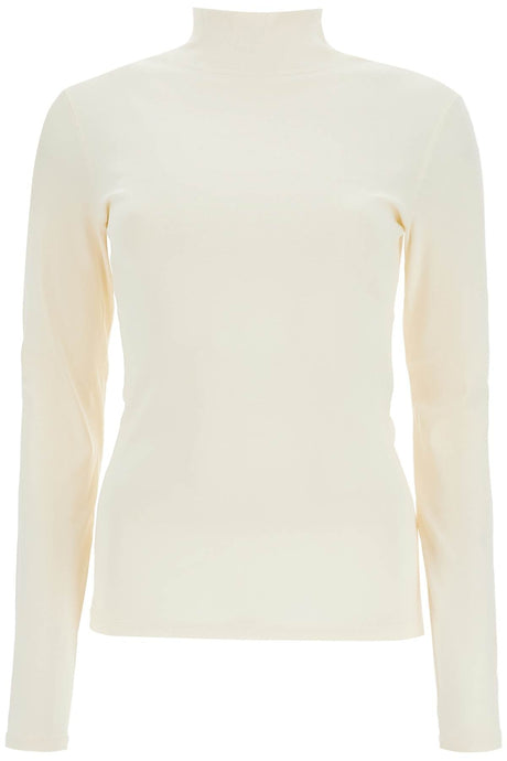 Lightweight Jersey Top With Turtle Neck