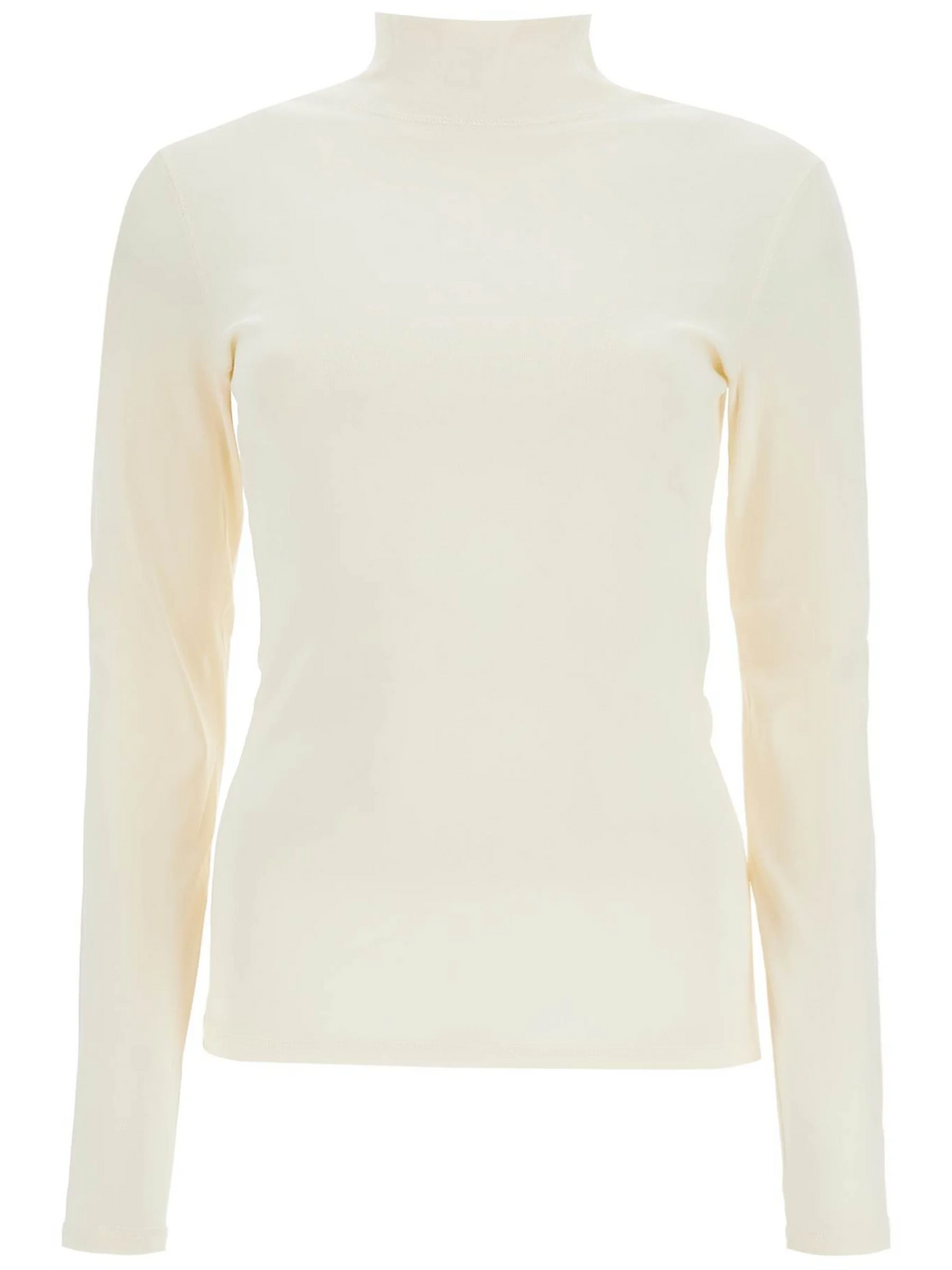 Lightweight Jersey Top With Turtle Neck