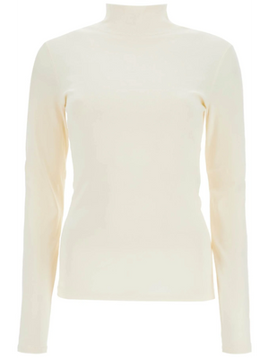 Lightweight Jersey Top With Turtle Neck