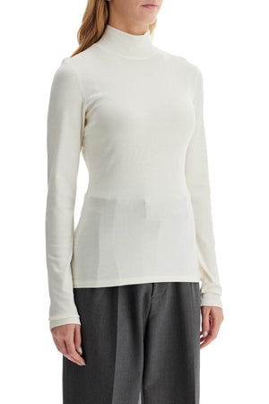 Lightweight Jersey Top With Turtle Neck