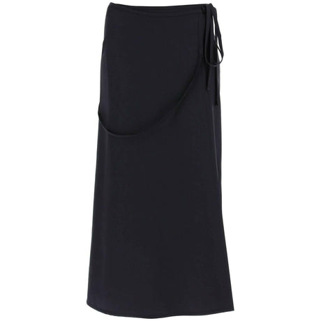 Tailored Lightweight Wool Midi Skirt.