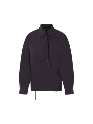 Twisted Cotton Shirt-LEMAIRE-JOHN JULIA