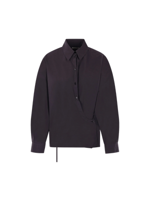 Twisted Cotton Shirt-LEMAIRE-JOHN JULIA