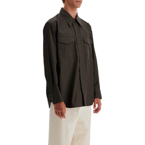 LEMAIRE-Western Shirt With Snap Buttons -JOHN JULIA.