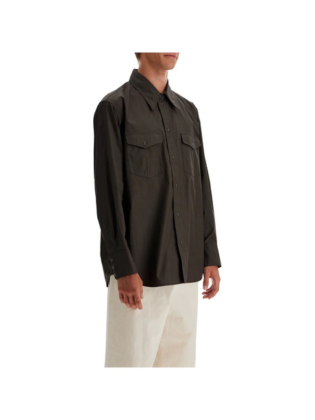 LEMAIRE-Western Shirt With Snap Buttons -JOHN JULIA.