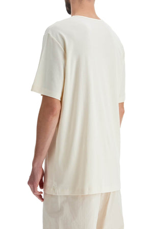 T-shirt With Wide Round Neck