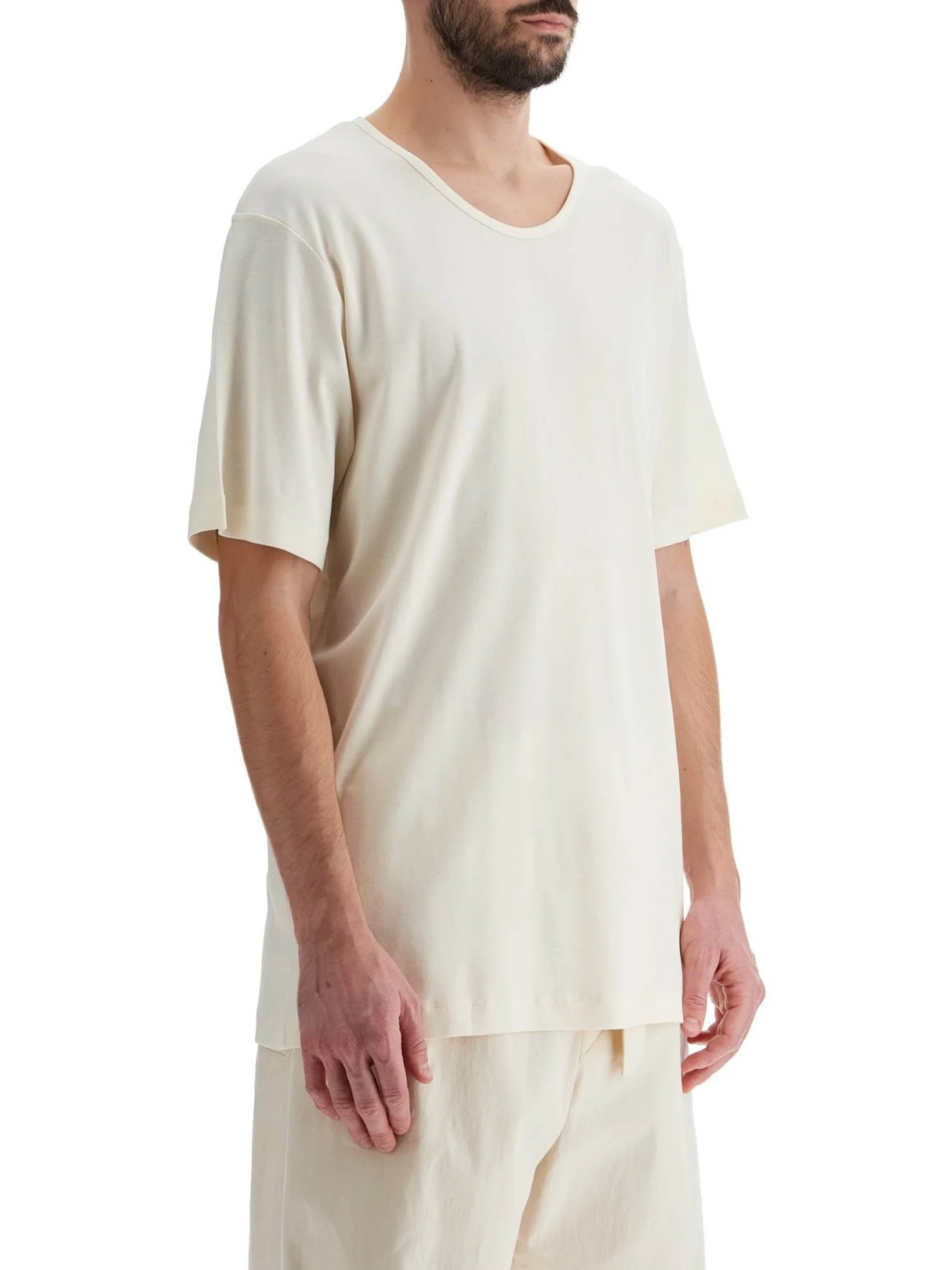 T-shirt With Wide Round Neck