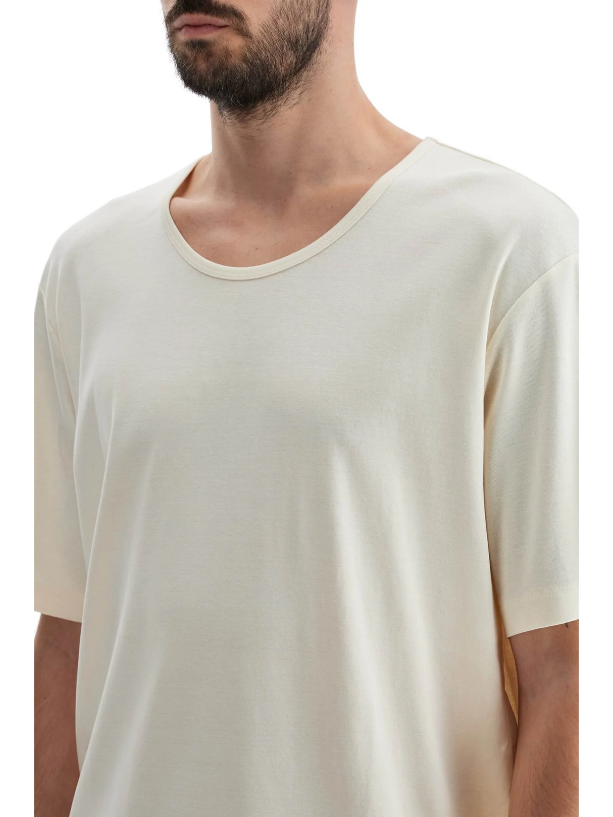 T-shirt With Wide Round Neck