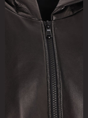 Nappa Full-Zip Leather Jacket-Brunello Cucinelli-JOHN JULIA