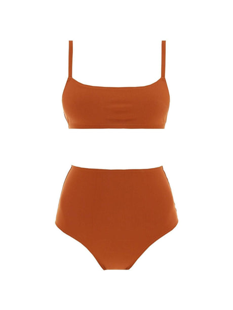 Terracotta Undici High Waisted Bikini Set LIDO JOHN JULIA.