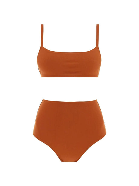 Terracotta Undici High Waisted Bikini Set LIDO JOHN JULIA.