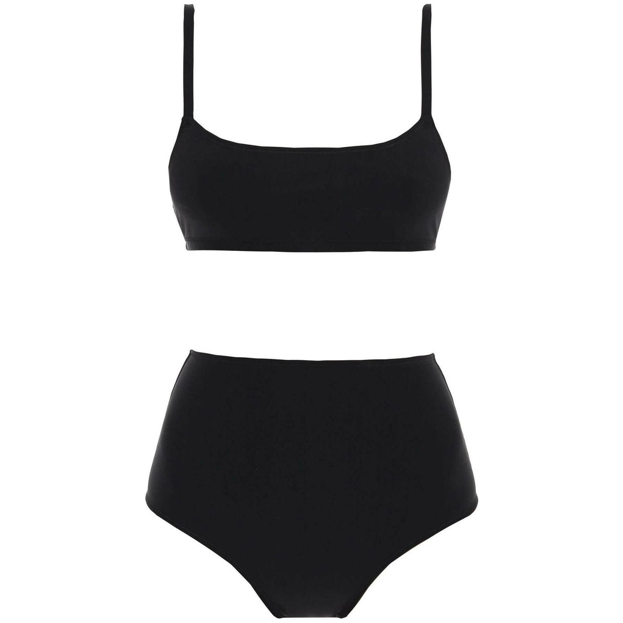 Black Undici High Waisted Bikini Set LIDO JOHN JULIA.