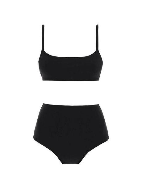 Black Undici High Waisted Bikini Set LIDO JOHN JULIA.