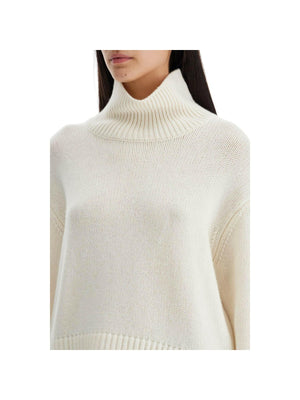 'Fleur' High Neck Cashmere Sweater.