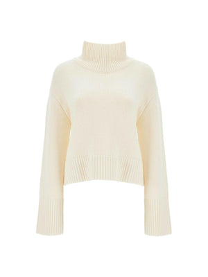 'Fleur' High Neck Cashmere Sweater.