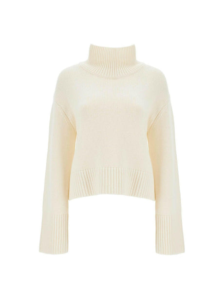 'Fleur' High Neck Cashmere Sweater.