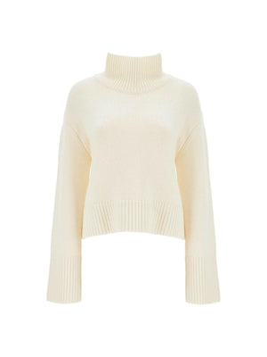 'Fleur' High Neck Cashmere Sweater.