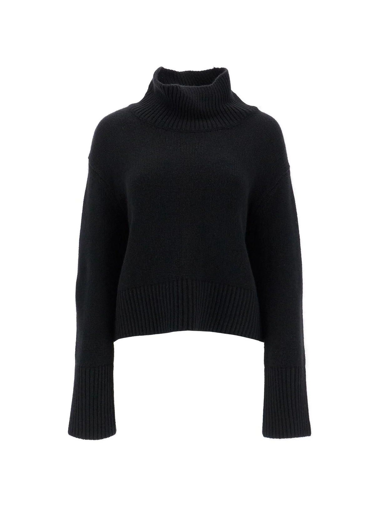 LISA YANG-High Necked Fleur Sweater -JOHN JULIA.