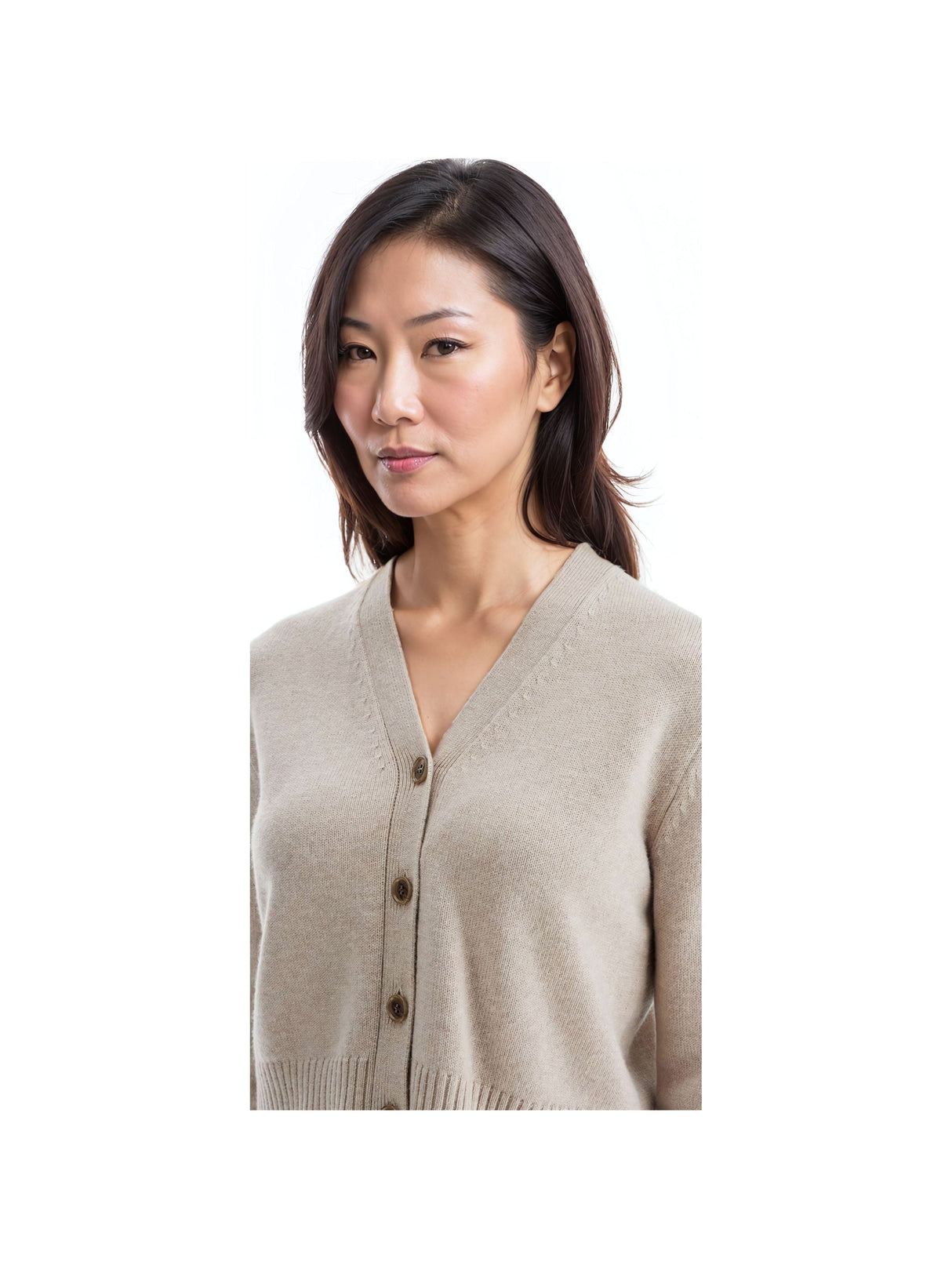 LISA YANG-Marion Cashmere V-Neck Cardigan -JOHN JULIA.