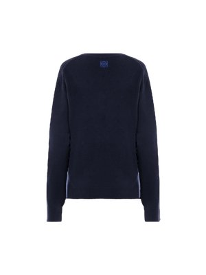 Anagram Embroidered Cashmere Sweater-LOEWE-JOHN JULIA