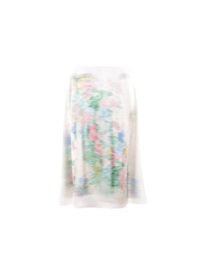 Blurred Print Satin Skirt-LOEWE-JOHN JULIA